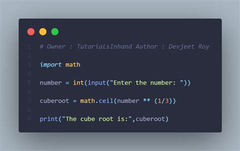 Program To Find Cube Root Of A Number In Python