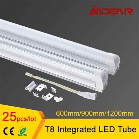 Mm Ft T Integrated Led Tube Lamp With Clear Cover Milky Cover