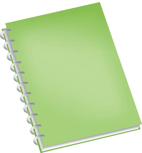 Green Notebook Transparent PNG StickPNG