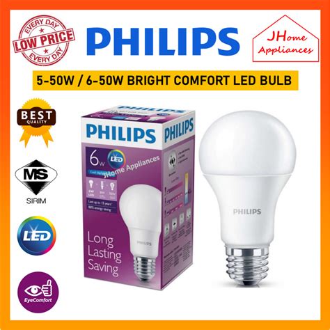 Philips W W Bright Comfort Led Bulb E Warm White K Cool