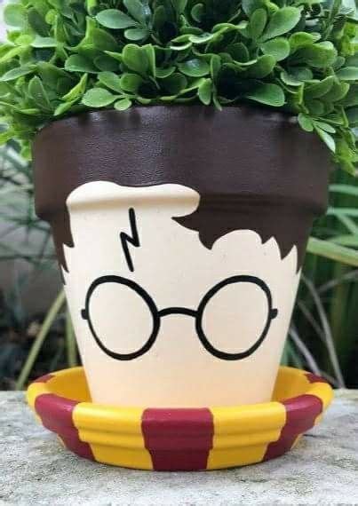 Harry Potter Pot Plant Pots Crafts Terra Cotta Pot Crafts Diy