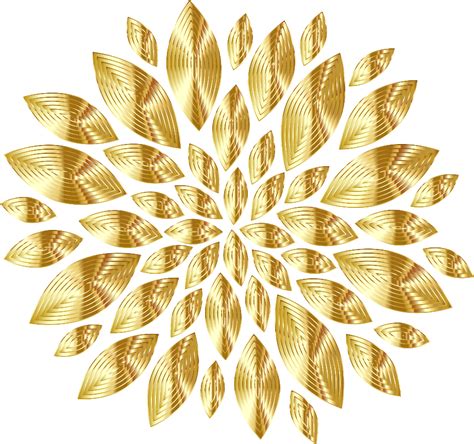 Download High Quality Flower clipart gold Transparent PNG Images - Art Prim clip arts 2019