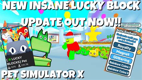 New Insane Lucky Block Update Is Out Now Trading Booths Pet