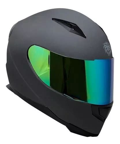 Casco Para Moto Kov Novak Negro Mate Mica Iridium Deportivo Tama O Del