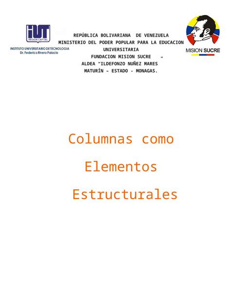 Doc Evaluacion De Columnas Como Elementos Estructurales Dokumen Tips