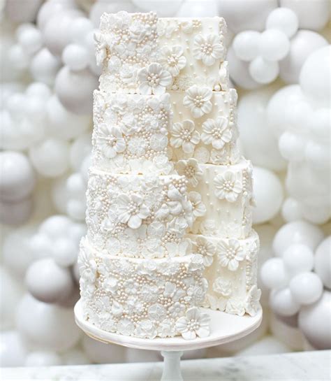 55 Prettiest Pearl Wedding Cake For Your Special Day Wedbook