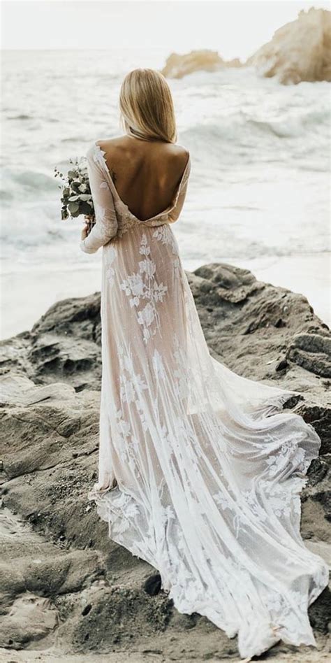 Boho Wedding Dresses With Sleeves 30 Free Spirited Styles