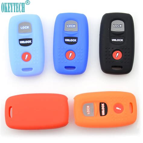 OkeyTech New Soft Silicone Rubber Car Key Case Cover For MAZDA Speed 3