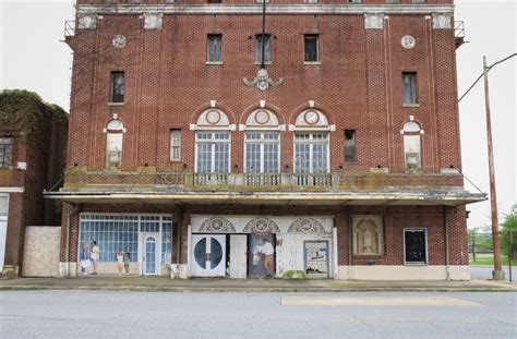 Pine Bluff Old Theater editorial stock photo. Image of arkansas - 274609548