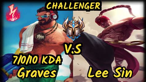 Reven Graves Vs Lee Sin Kda Jungle Challenger Gameplay Br