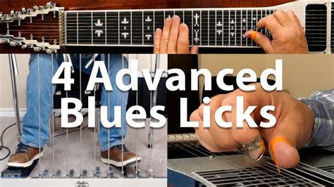 4 Advanced Blues Licks In A9 Pedal Steel Guitar Lesson YouTube