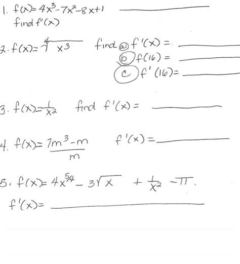 Solved 1 F X 4x3−7x2−8x 1 Find F′′ X 2 F X 4x3 Find F