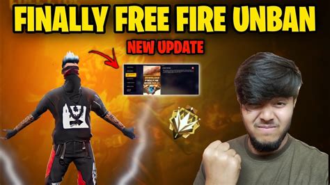 FREE FIRE NEW UPDATE FREE FIRE UNBAN NEW UPDATE YouTube