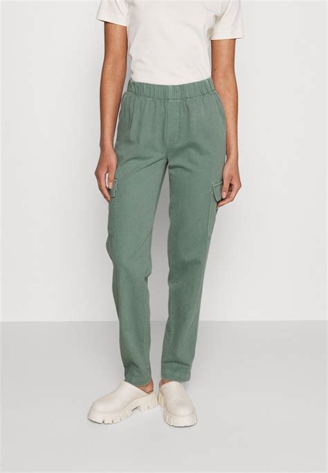 Gap Tall Broken Pull On Pant Cargo Trousers Sage Olive Zalando Ie