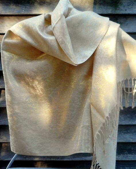 Rave Pashminafestival Pashminaformal Wearburning Man Gold Shawl