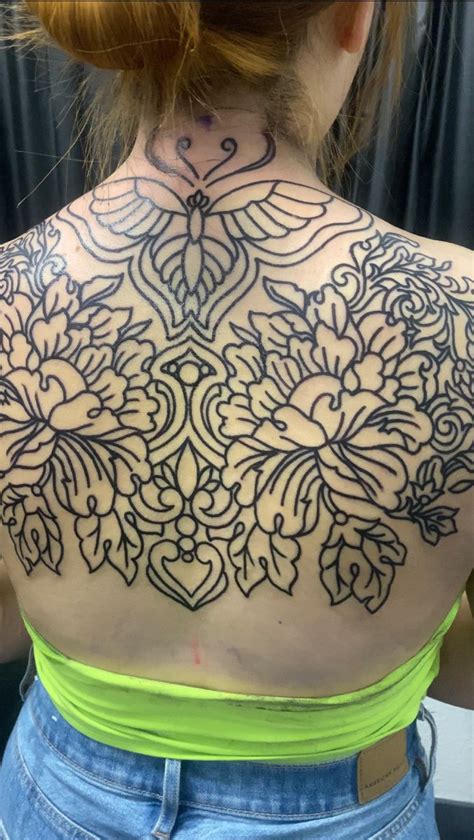 Intricate Ornamental Back Tattoo