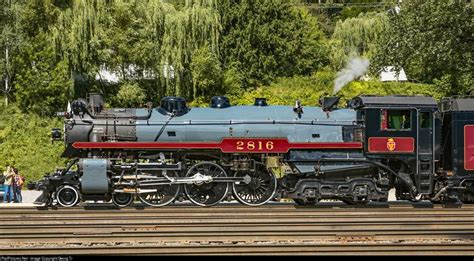 CP 2816 Canadian Pacific Railway Steam 4-6-4 at Revelstoke, British ...