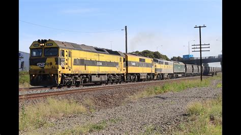 SSR 6MC4 Grain Train Notches Up At McIntyre Loop G514 GM22 GM27