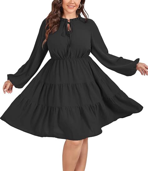 Long Sleeve Flowy Dresses Plus Size Hot Sale Bellvalefarms