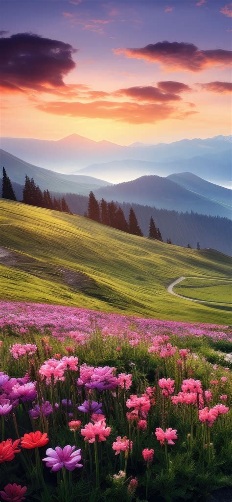 Aesthetic Wallpaper 4K, Scenery, Landscape, Mountains