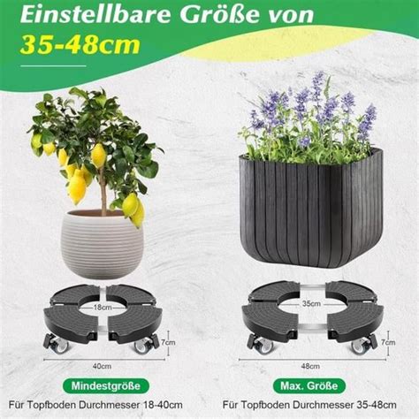 Linkax Chariot Pour Plantes Cm Planche Roulettes Pour