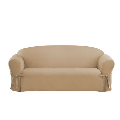 Sure Fit Surefit Duck 1 Piece Sofa Slipcover In Tan And Reviews Wayfair