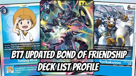 BT7 Updated Gabumon Bond Of Friendship Hybrid Deck List Profile