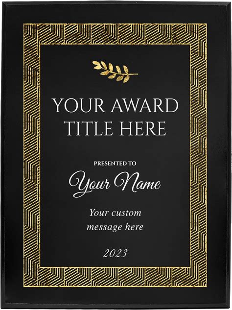 Amazon Award Plaque Personalized For Appreciation And Recognition