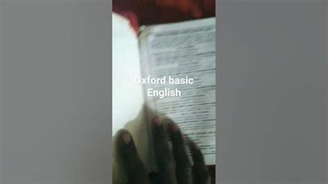 Oxford Basic English Translation Youtube