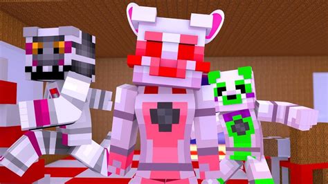 Nightmare Mangle Visits The Pizzeria Minecraft Fnaf Roleplay Youtube