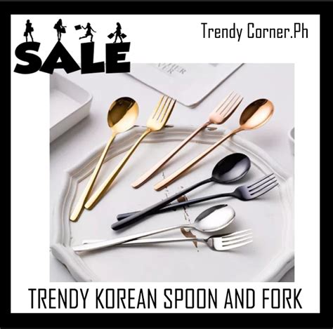 Stainless Steel Korean Spoon And Fork Set Dinnerware Best MAKAPAL High