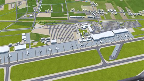 Katowice Wojciech Korfanty Airport D Model Km By Dstudio