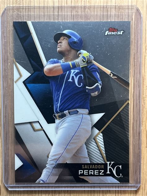 Topps Finest Refractor Salvador Perez Kansas City Royals Ebay