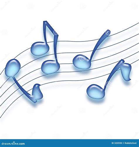 Blue Notes stock illustration. Illustration of playing - 320598