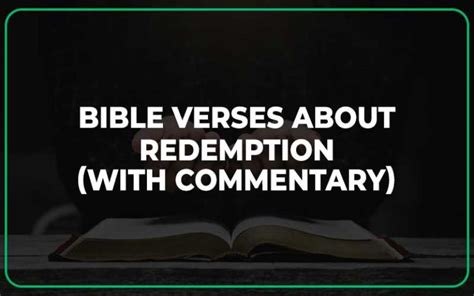 30 Bible Verses About Redemption (With Commentary) - Scripture Savvy