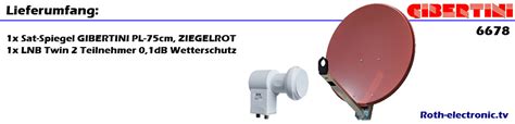 Sat Sch Ssel Gibertini Spiegel Cm Alu Mit Twin Lnb Db Full