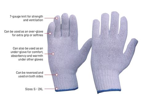 Esko Knitted Polycotton Gloves R S Trade Centre