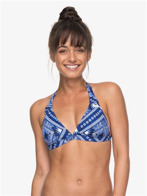 ROXY Essentials Halter Bikini Top For Women 3613373498144 Roxy