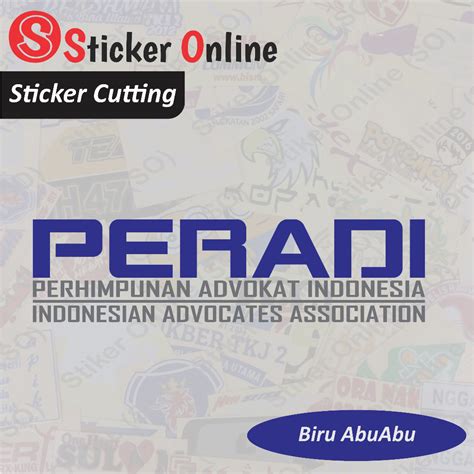 Jual Stiker Peradi Advokat Sticker Cutting Peradi Advokat Shopee