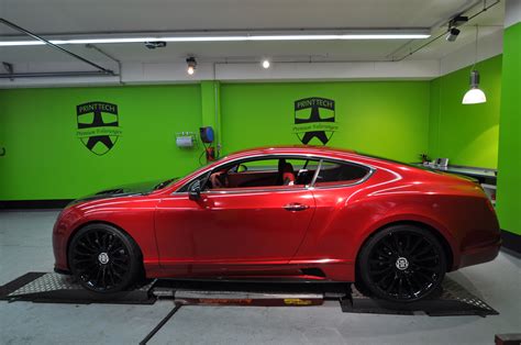 Exclusive: Mansory Bentley Continental GT in Candy Red by Print Tech