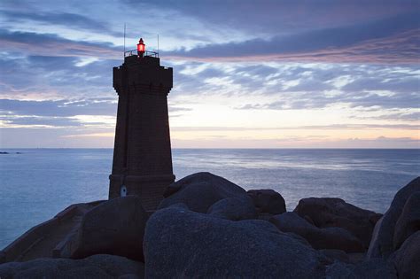 Lighthouse Meen Ruz Ploumanach Cote De License Image 70478984