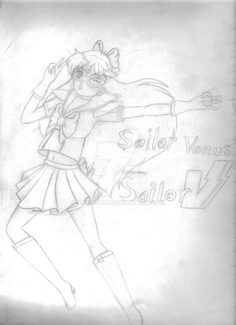 Sailor Venus Codename Sailor V Oldish Drawing By Catzicorn On Deviantart