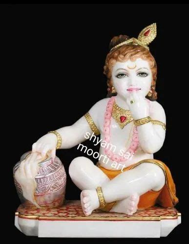 White Hindu Marble Laddu Gopal Statue For Worship At Rs In Jaipur