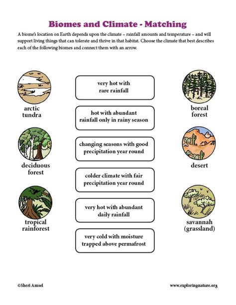 Biomes And Climate Matching