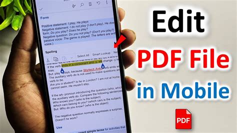 How To Edit Pdf File In Mobile Pdf File Editing In Mobile Pdf Edit