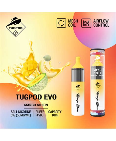 Tugpod EVO Disposable Vape Kit 4500 Puffs 10ml Disposable Pod Vape Kits