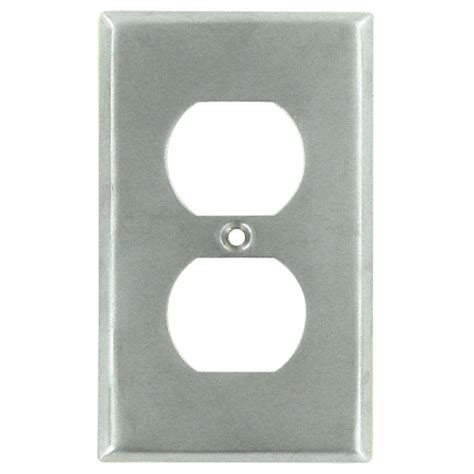 Solid Brass Switchplates Collection Solid Brass Single Duplex Outlet Switchplate In Brushed