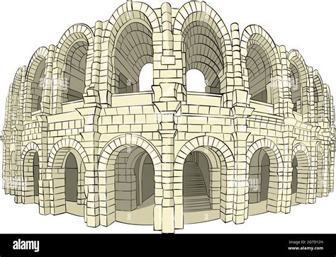 Arches Of The Colosseum Stock Vector Images Alamy