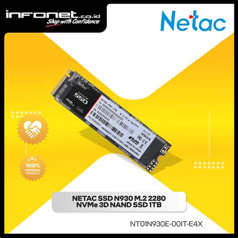 Netac Ssd N930 M2 2280 Nvme 3d Nand Ssd Lazada Indonesia