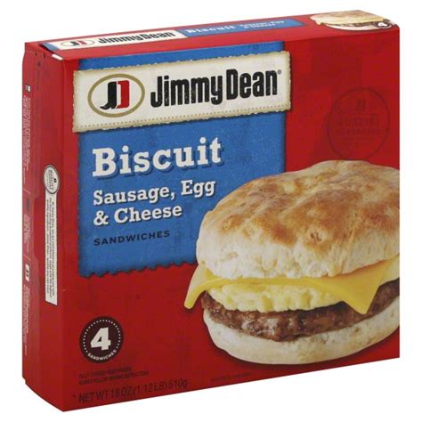 Jimmy Dean Biscuit Sausage Egg Cheese Sandwiches From H E B Instacart